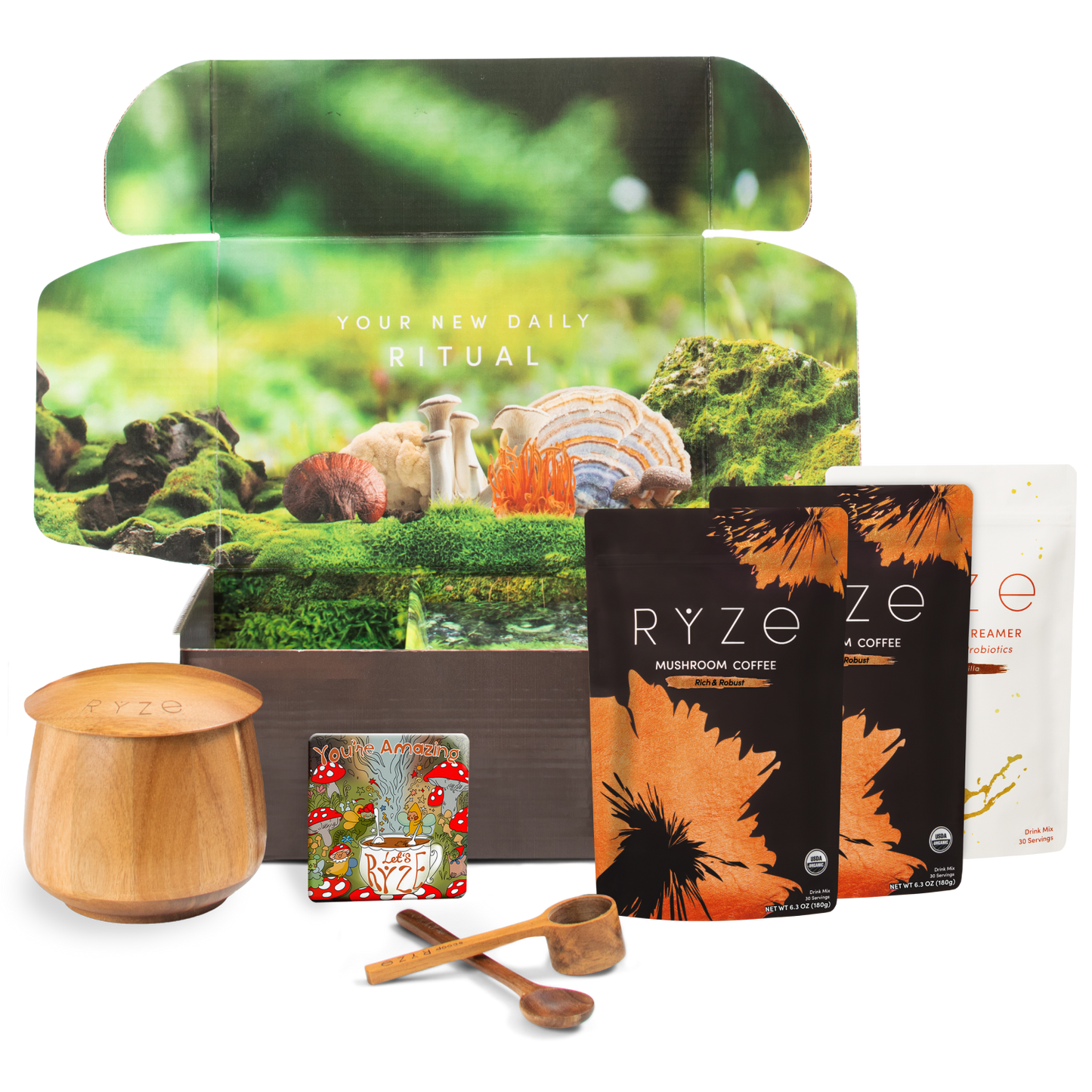 Ryze Dark Roast Ritual Set 3 Month Plan Select M047-070
