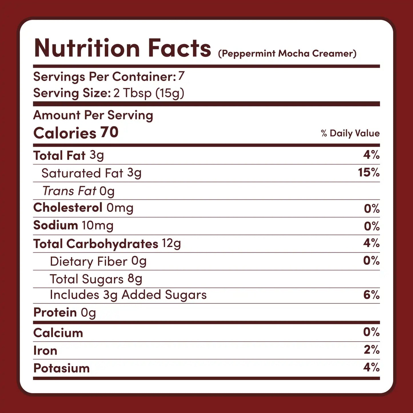 Peppermint Mocha Creamer Add-On (SPECIAL PRICING) Bright M047-084