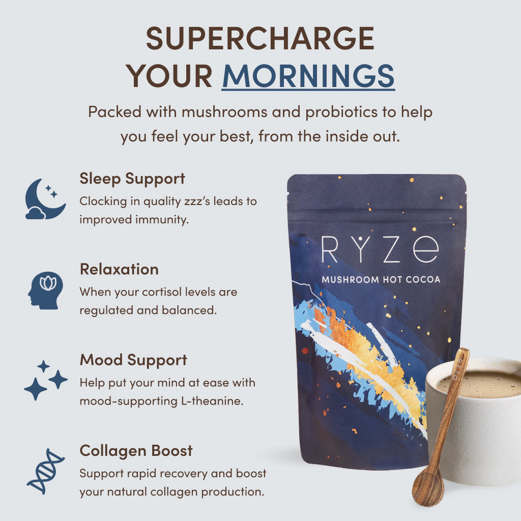RYZE Nighttime Mushroom Cocoa Starter Bag Smooth M047-201