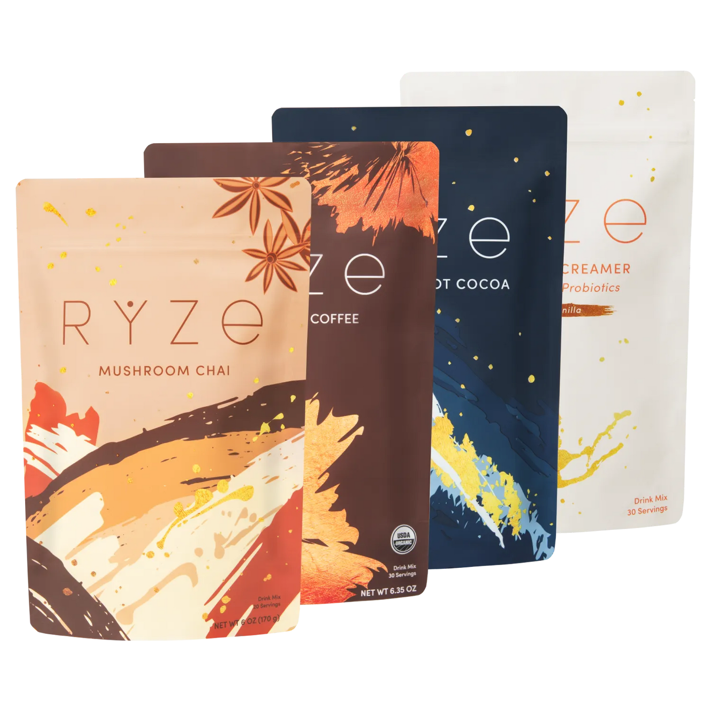 Ultimate Elevate + Unwind Bundle: Chai + Coffee + Cocoa Fresh M047-011