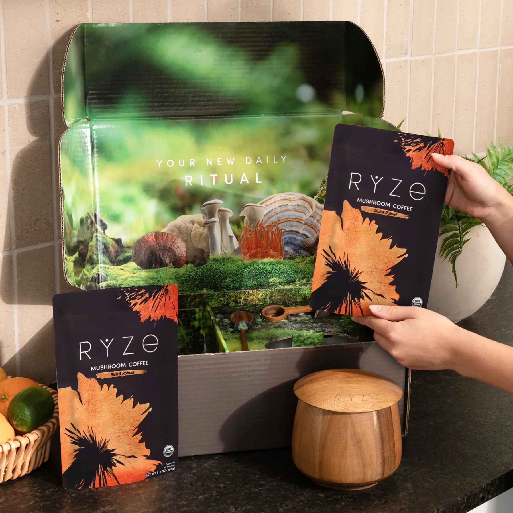 RYZE Ritual Set Dark Roast (90 Day Plan) Smooth M047-038