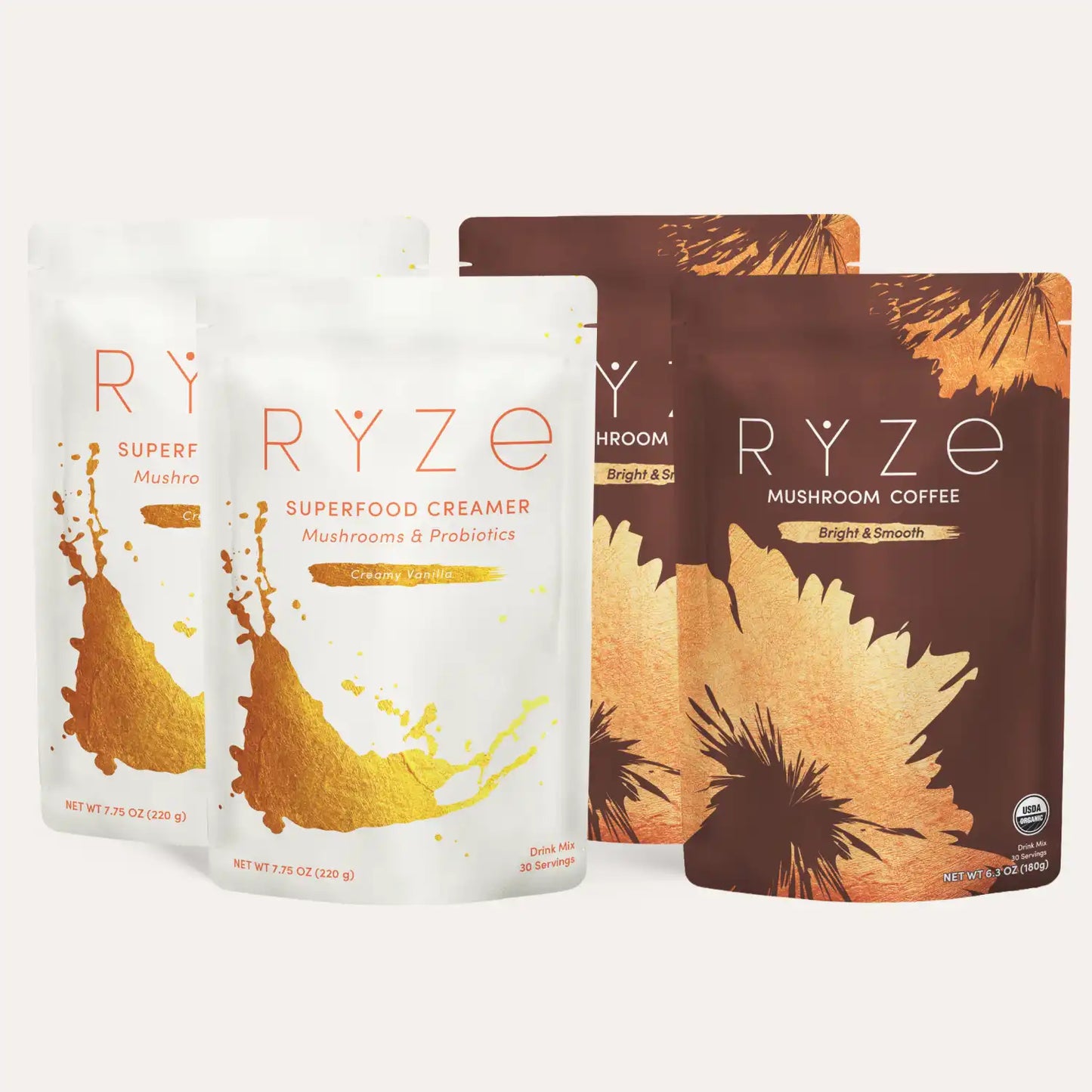 RYZE Lovers Gift Set (2 Coffees + 2 Creamers) Pure M047-052