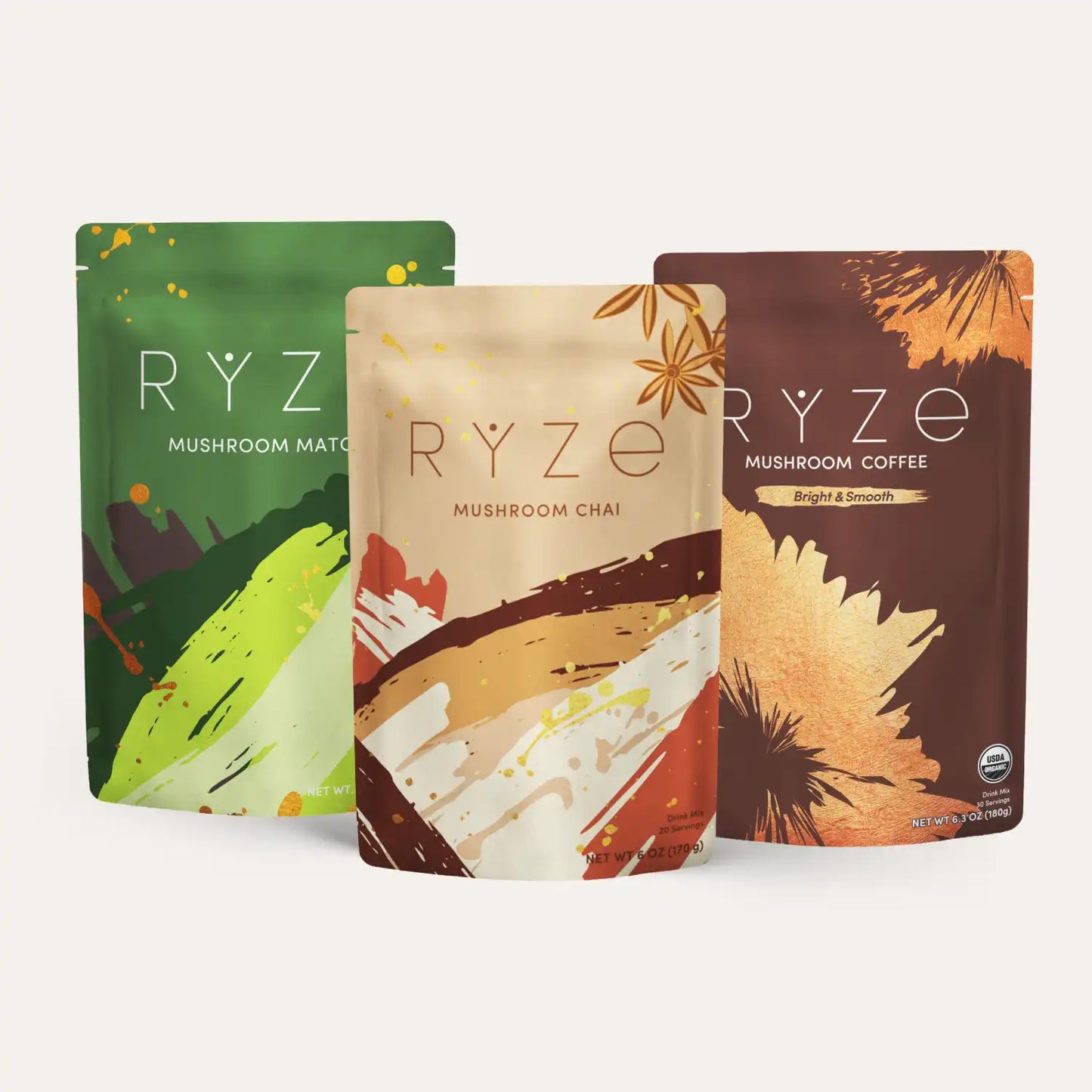 Ultimate Pick-Me-Up Bundle (Chai + Coffee + Matcha) Bright M047-007