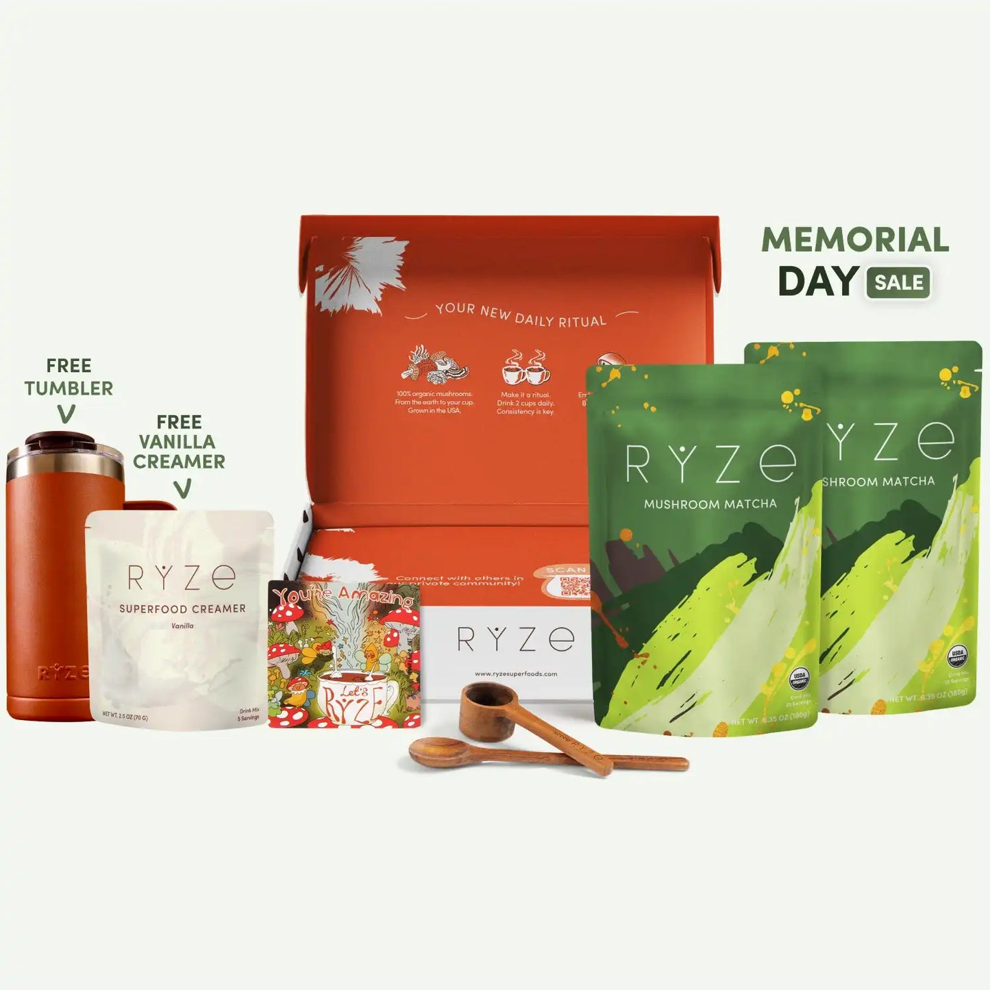 Mushroom Matcha Starter Kit (60 Servings) Essential M047-093