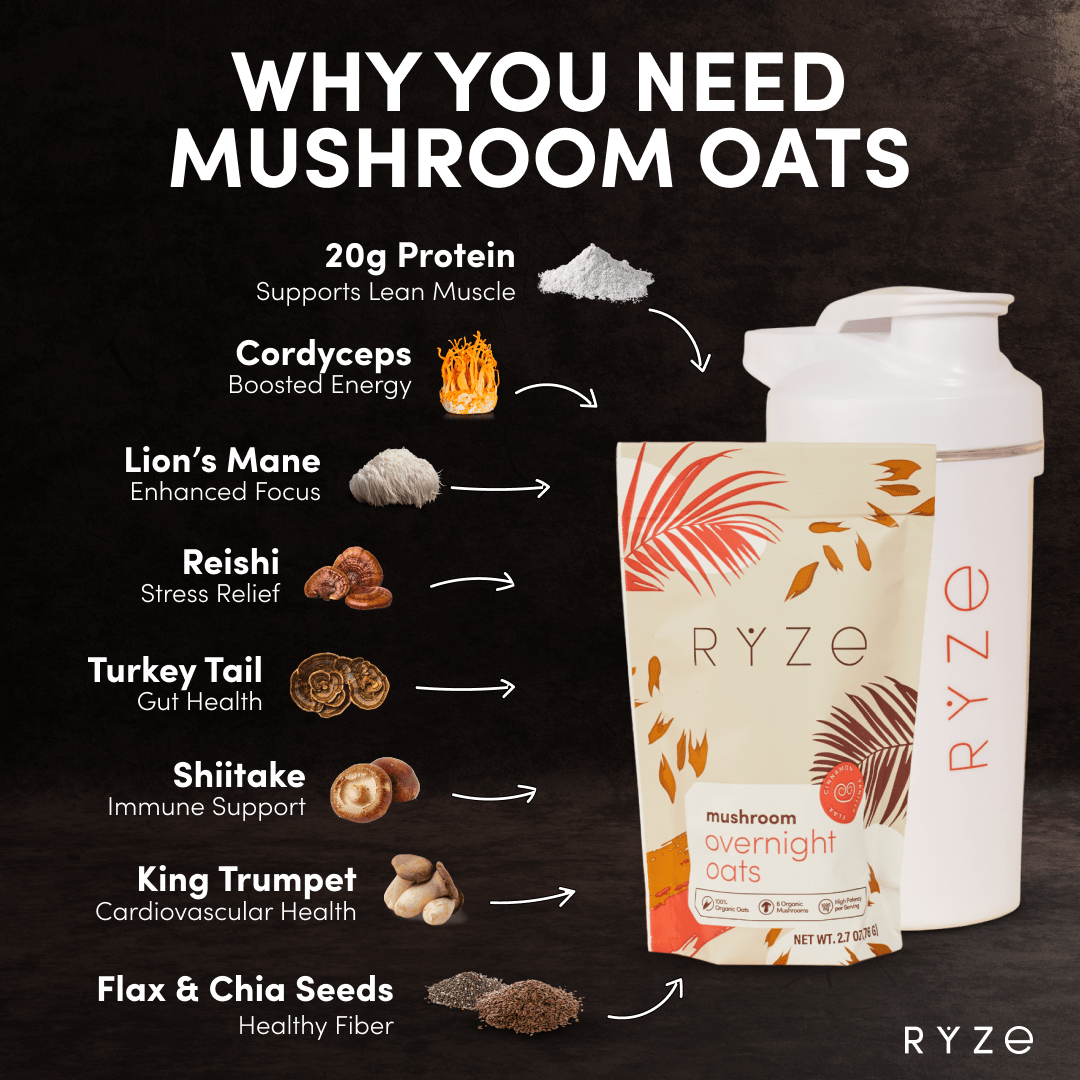 Mushroom Overnight Oats Pack (14 Servings) Bright M047-087