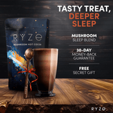 RYZE Hot Cocoa - with 6 Sleep Superfoods to Help Fall Asleep and Stay Asleep Choice M047-053