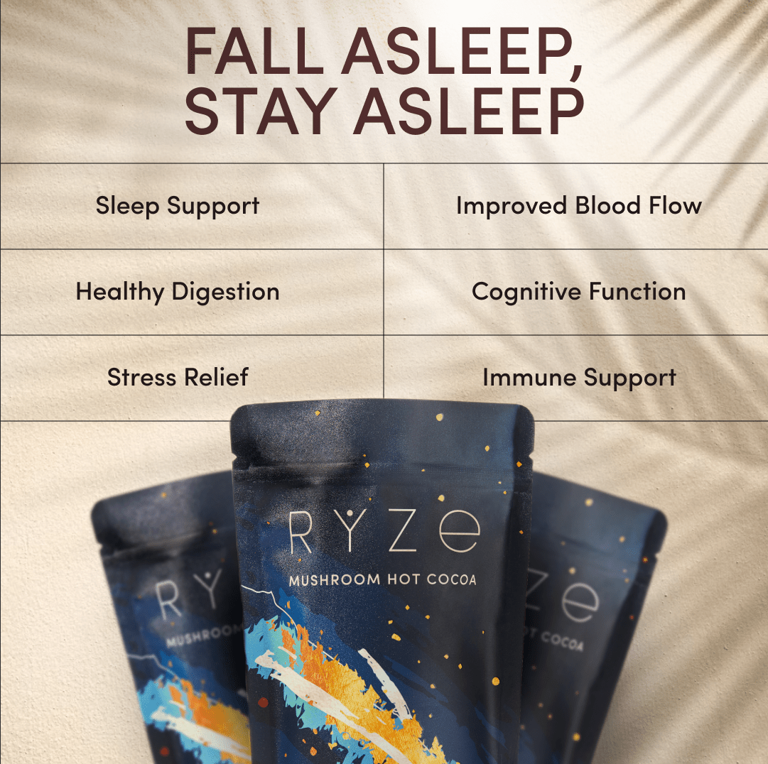 RYZE Hot Cocoa - with 6 Sleep Superfoods to Help Fall Asleep and Stay Asleep Choice M047-053