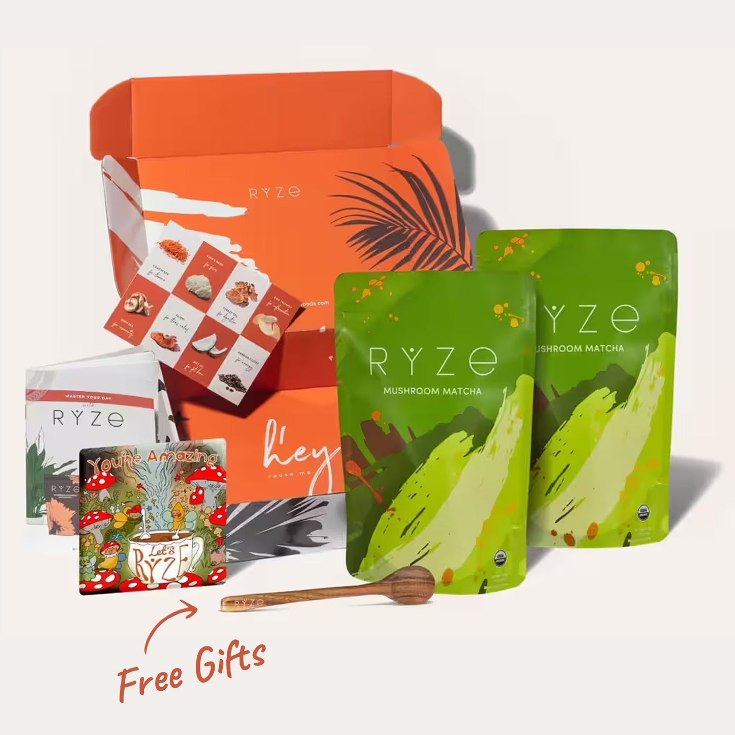 RYZE Organic Mushroom Matcha Starter Kit (60 servings) Choice M047-092